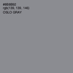#8B8B92 - Oslo Gray Color Image